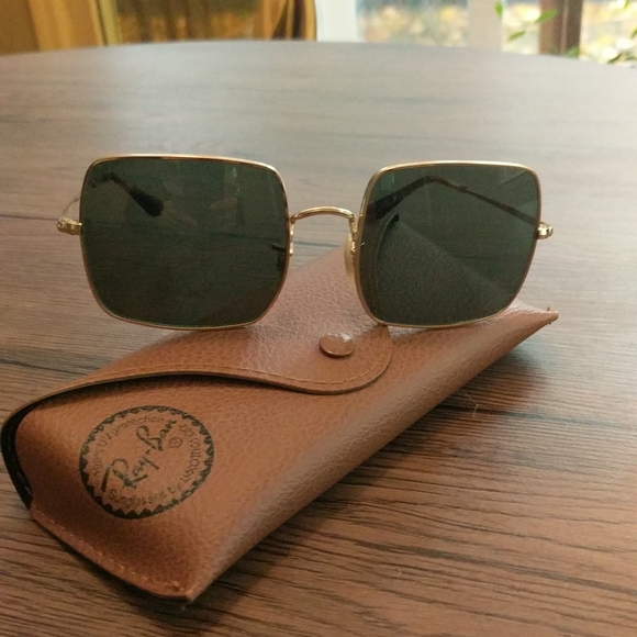 Ray-Ban Square 1971 Classic Made in Italy Gold/Green - Picture 8 of 8